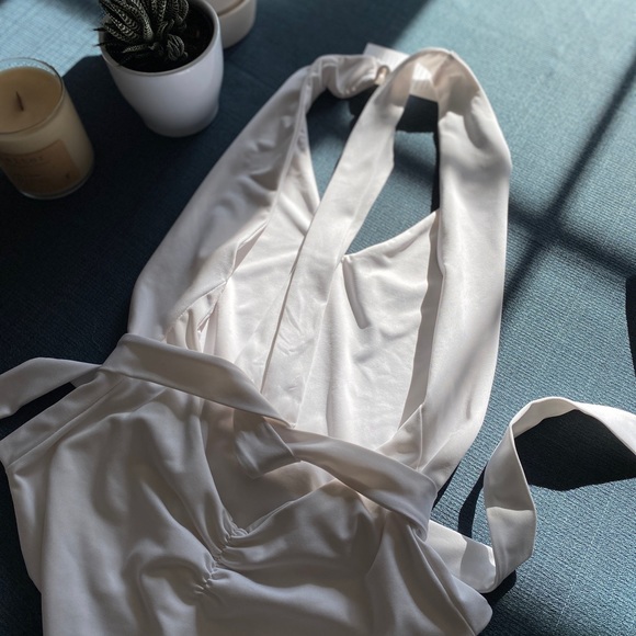 White Londre Multi way one piece bathing suit. - Picture 7 of 8